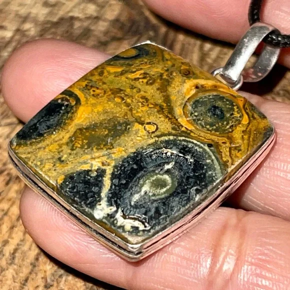 Yellow Green Bumblebee Jasper 2” - Picture 8 of 14